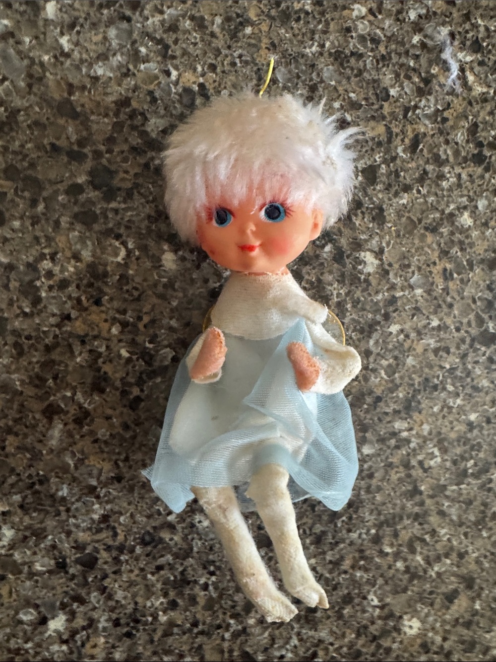 Vintage Pixie Angel Knee Hugger Ornament Christmas Made in Japan 1950's/60's